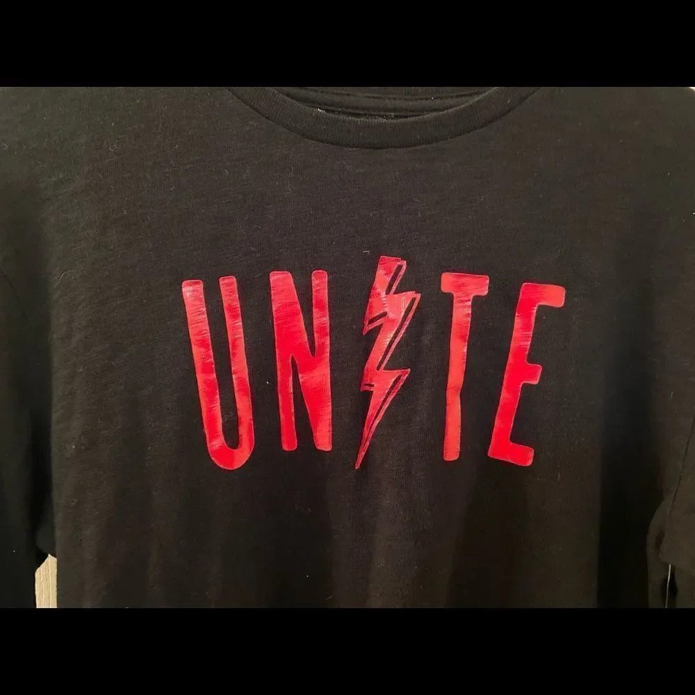 Gap Kids ED Ellen Degeneres Unite Black Long Sleeve Top Size XXL 14-16 NWT